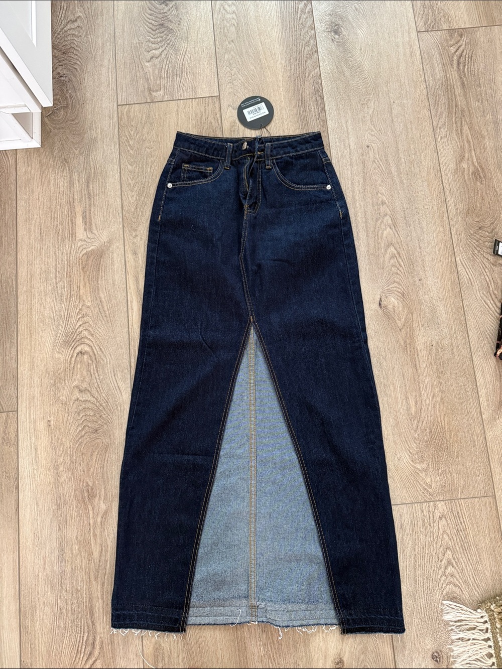 White fox take my picture denim
Maxi skirt